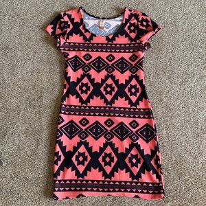 Stretchy Patterned Dress